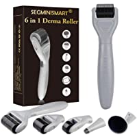 Los mejores  - Derma Roller- Dermaroller- Dermaroller Titanio- Dermaroller Facial- Rodillo Agujas- 6 en 1 Derma Roller por para reducir…